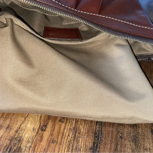 Coach Brown Leather Hobo Shoulder Bag - F13764 + FREE Twilly - Picture 14 of 15